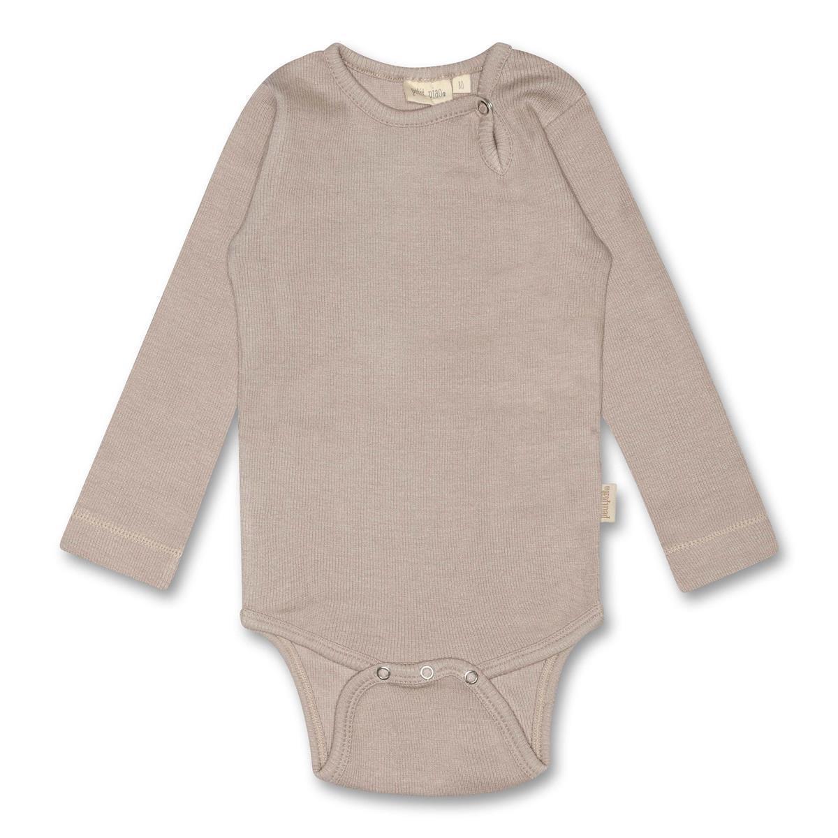 Petit Piao-Body L/S Modal-Simply Taupe