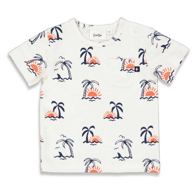 Feetje - T-Shirt AOP - Sun Chasers - Offwhite