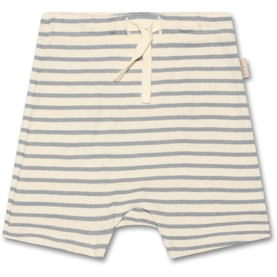 Petit Piao-Shorts Modal Striped-Blue Mist/Off White