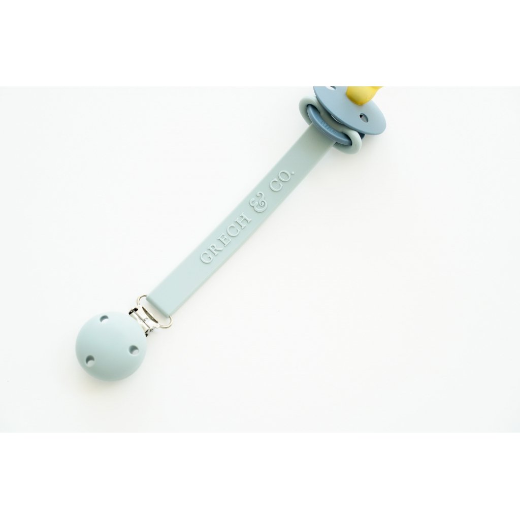 Grech & Co. - Pacifier Clips - Light Blue - One-size