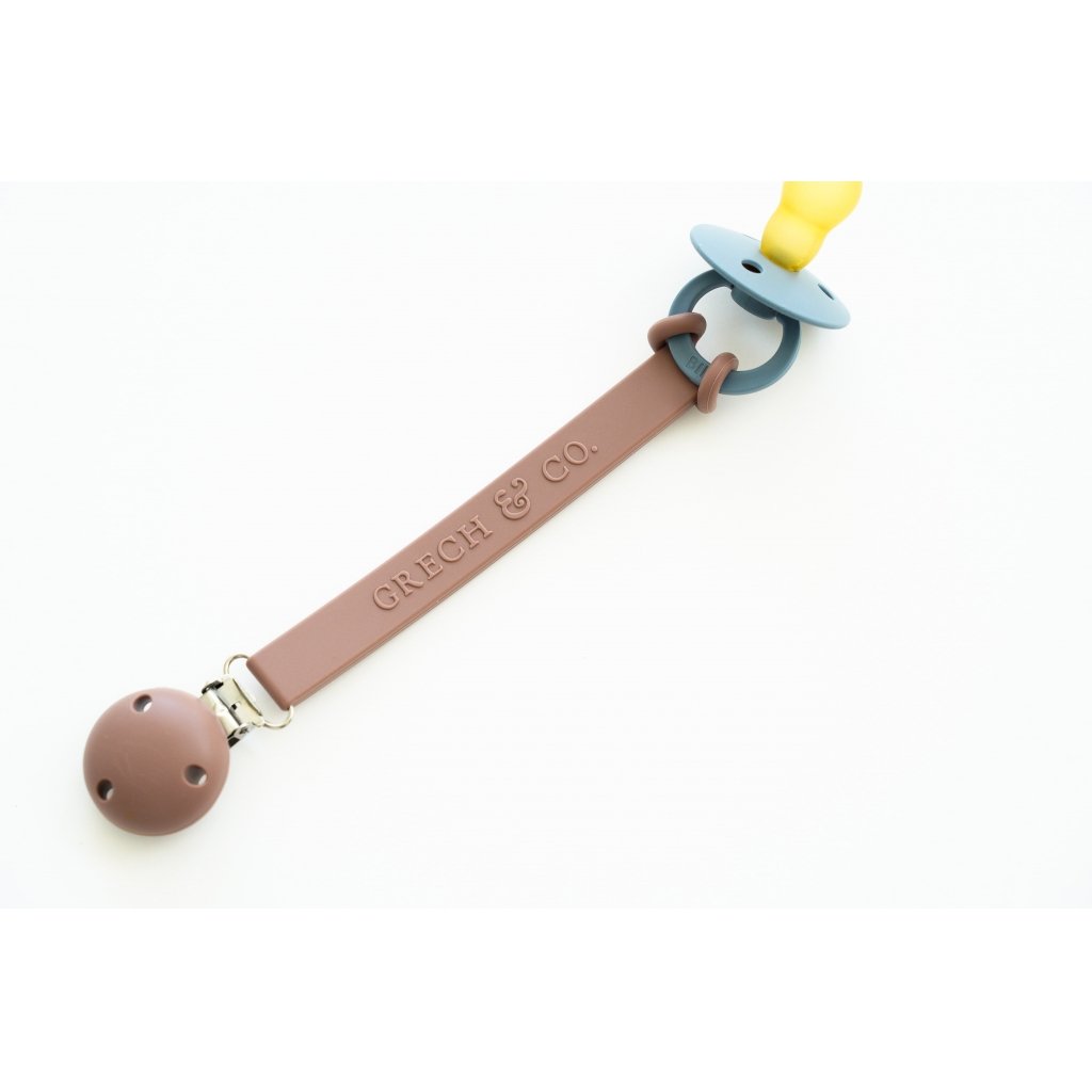 Grech & Co. - Pacifier Clips - Burlwood - One-size