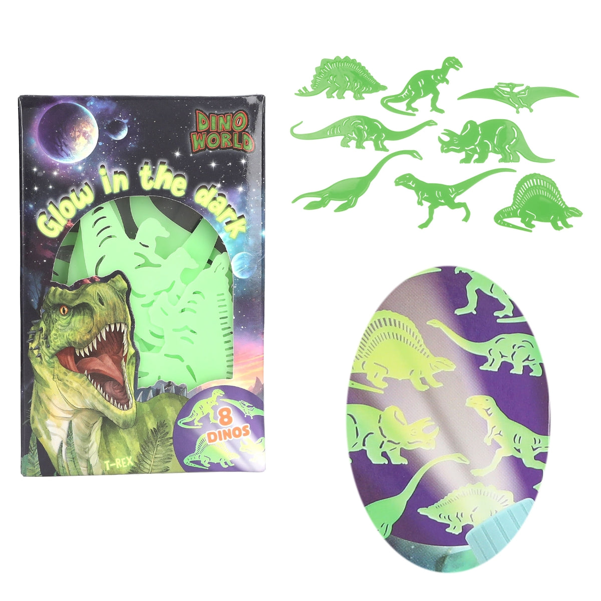 Depesche - Dino World Glow in the Dark Sticker