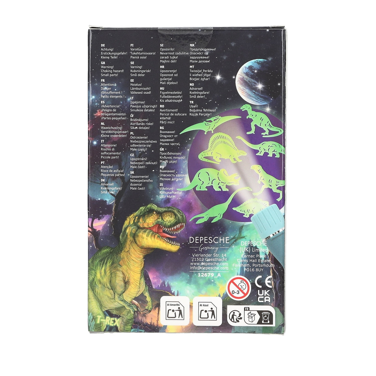 Depesche - Dino World Glow in the Dark Sticker