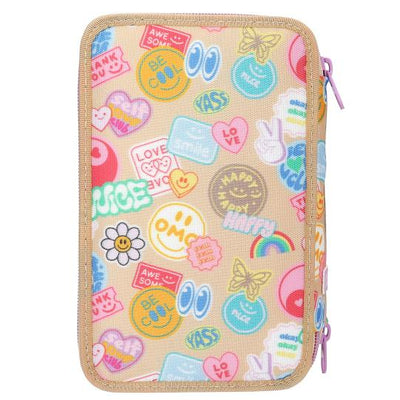 TOPModel 3 Fach Federtasche GIRL POWER