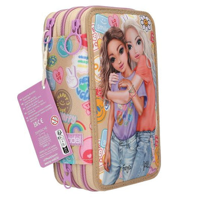 TOPModel 3 Fach Federtasche GIRL POWER
