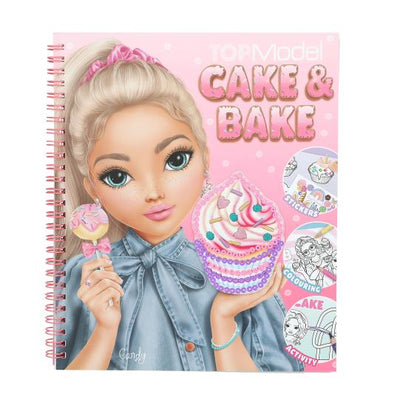 TOPModel Cake & Bake Malbuch mit Pailletten