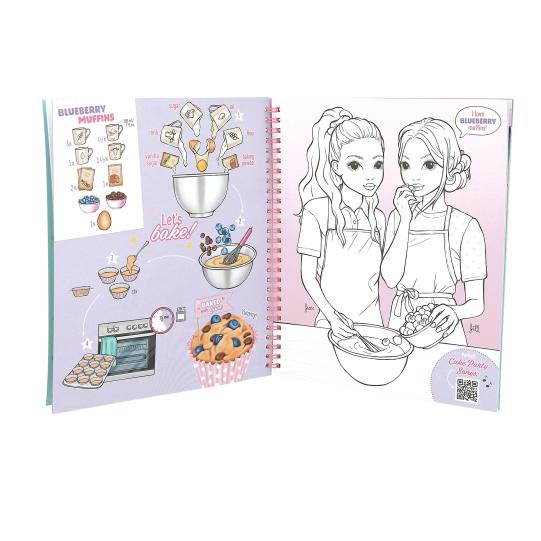 TOPModel Cake & Bake Malbuch mit Pailletten