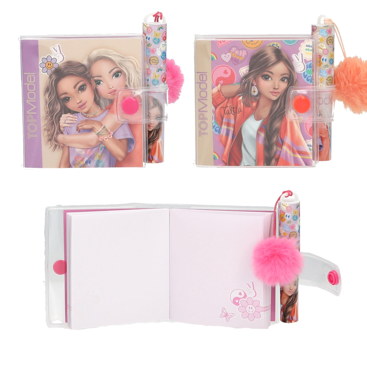 TOPModel Mini Notizbuch mit Kugelschreiber GIRL POWER