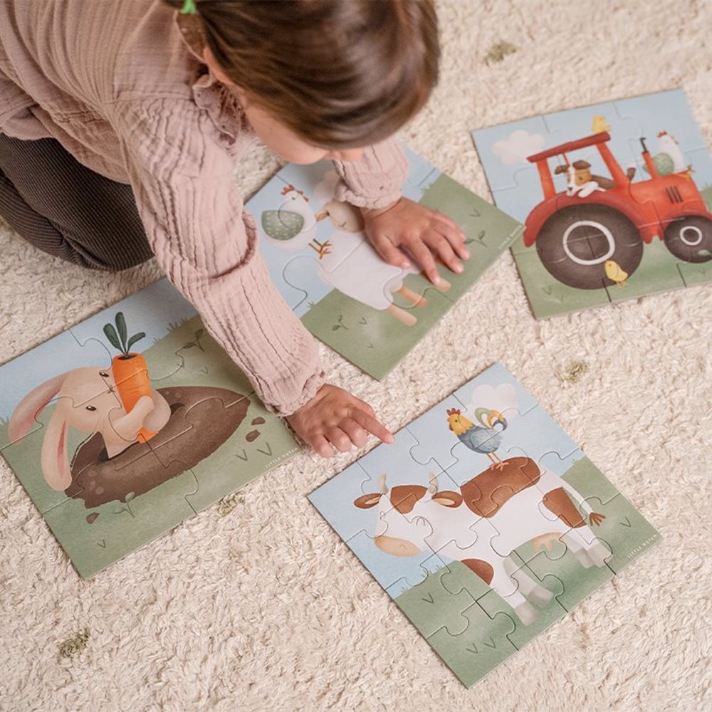 4 in 1 Puzzle-Set Little Farm