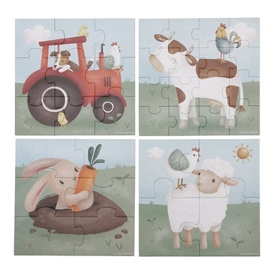 4 in 1 Puzzle-Set Little Farm