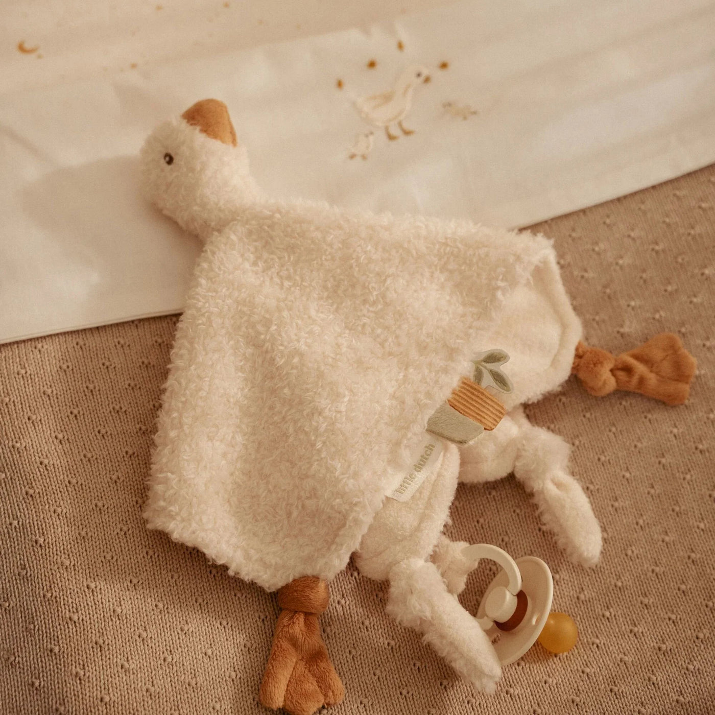 Kuscheltuch - Weiß - Kleine Gans