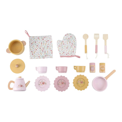 Holzkinderspielküche - Rosa - Essentials