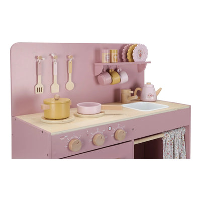 Holzkinderspielküche - Rosa - Essentials