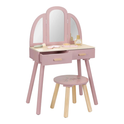 Holz Schminktisch – Rosa – Essentials