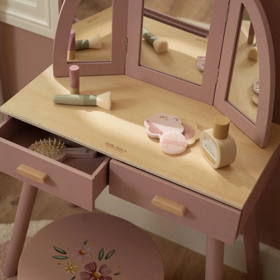 Holz Schminktisch – Rosa – Essentials