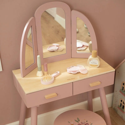 Holz Schminktisch – Rosa – Essentials