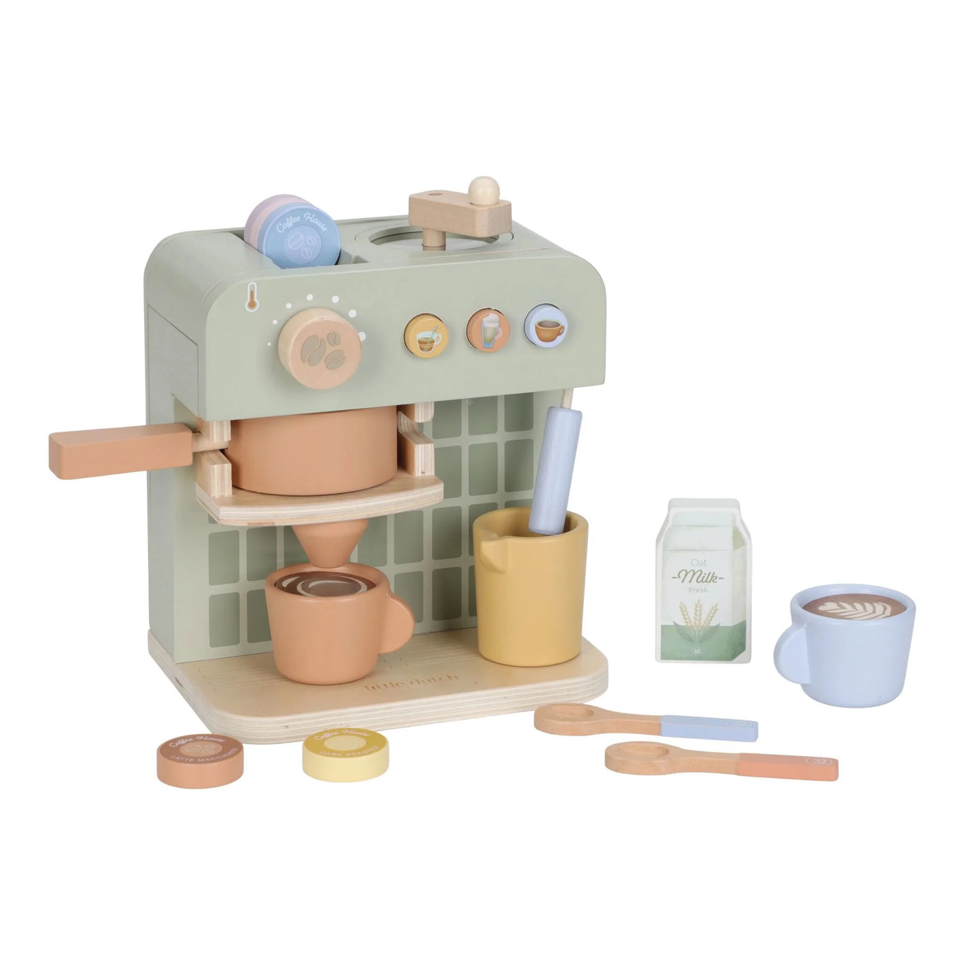 Little Dutch- Holz-Kaffeemaschine - Grün - Essentials