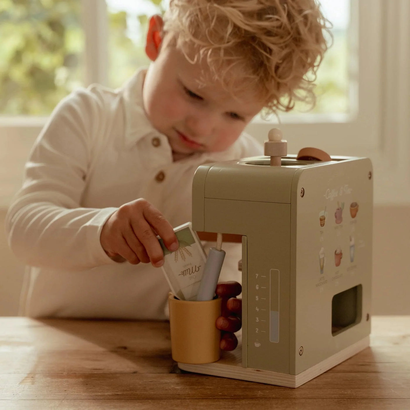Little Dutch- Holz-Kaffeemaschine - Grün - Essentials