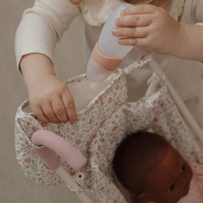 Little Dutch Puppenbuggy Puppenbuggy – Rosa – Essentials – Weiche Blumen