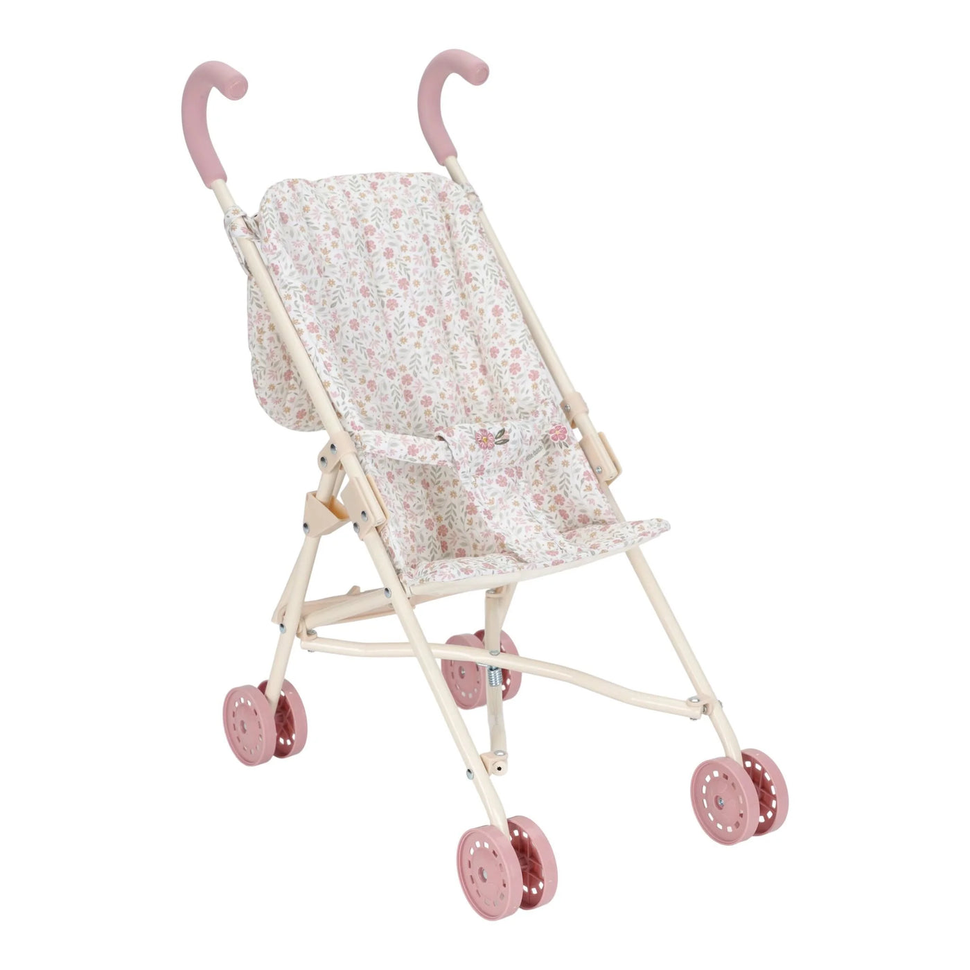 Little Dutch Puppenbuggy Puppenbuggy – Rosa – Essentials – Weiche Blumen