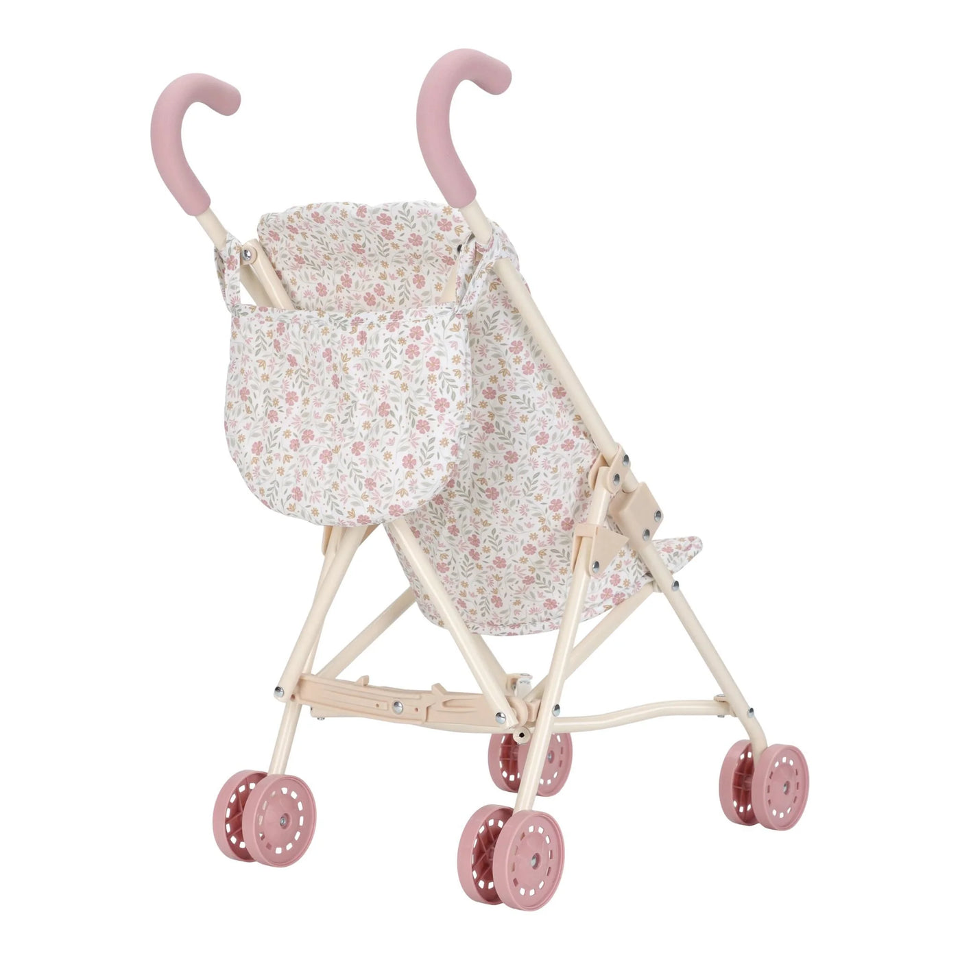 Little Dutch Puppenbuggy Puppenbuggy – Rosa – Essentials – Weiche Blumen