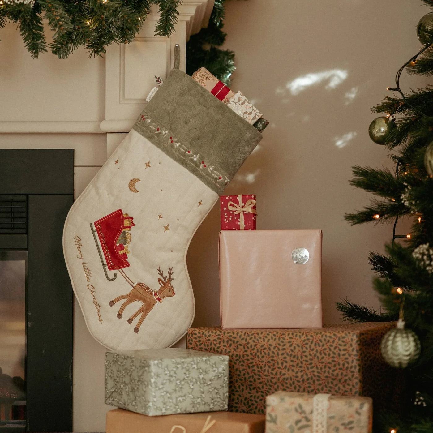 Weihnachtssocke XL – Grün – Weihnachten