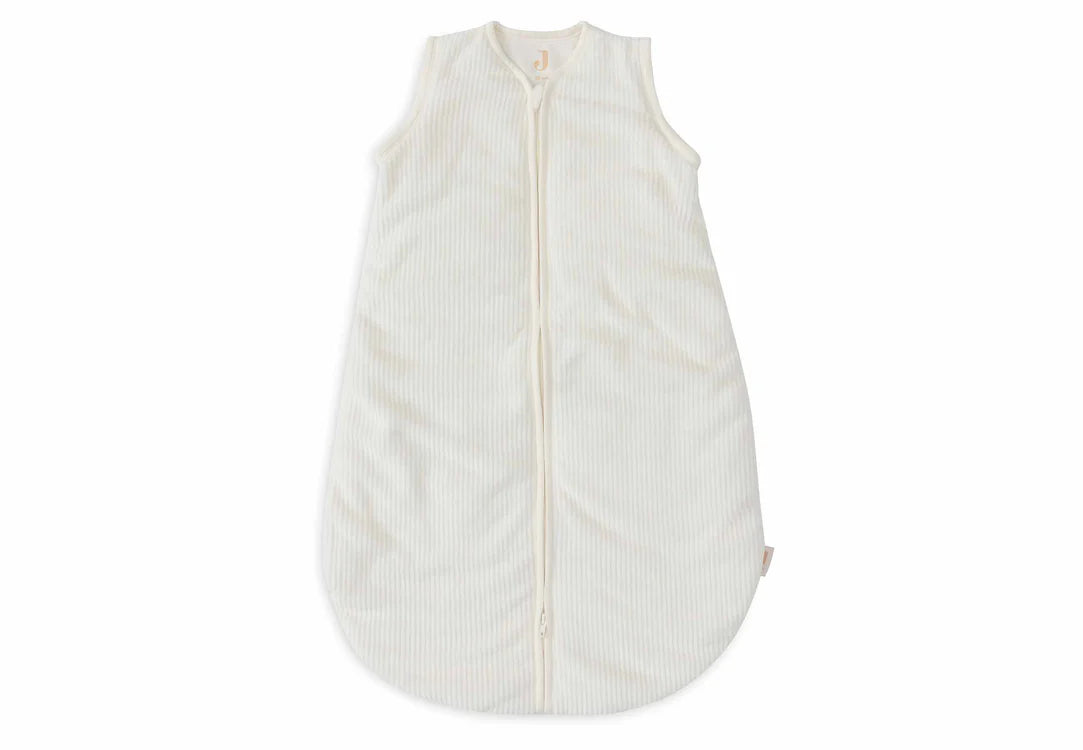 Jollein-Baby Schlafsack mit abnehmbaren Ärmeln 70cm Rib - Ivory-Weiß