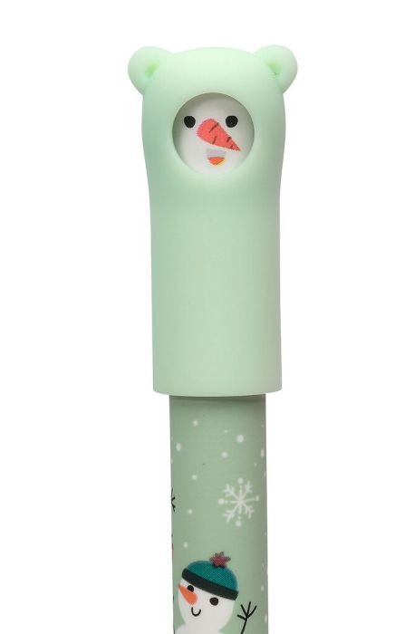 Radierbarer Gelschreiber Winterfreunde- Schneemann,Engel odeer Maus