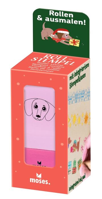 Rollstempel Winterzaube- gelb, rosa, grün oder blau