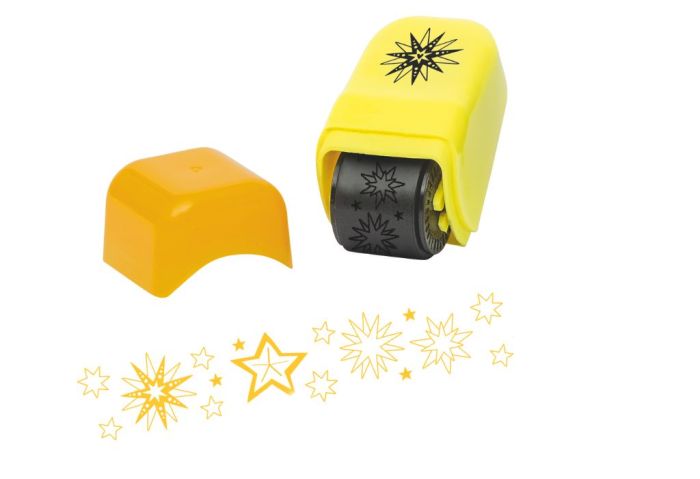 Rollstempel Winterzaube- gelb, rosa, grün oder blau