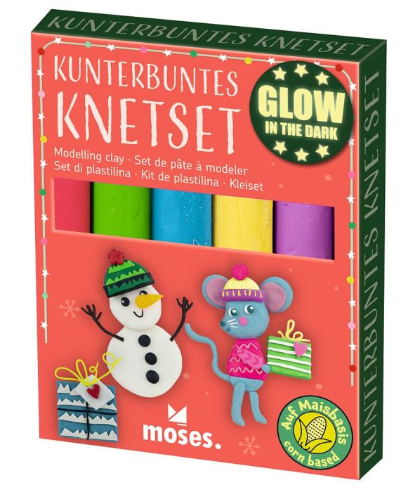 Kunterbuntes Knetset Glow - bunt oder neon