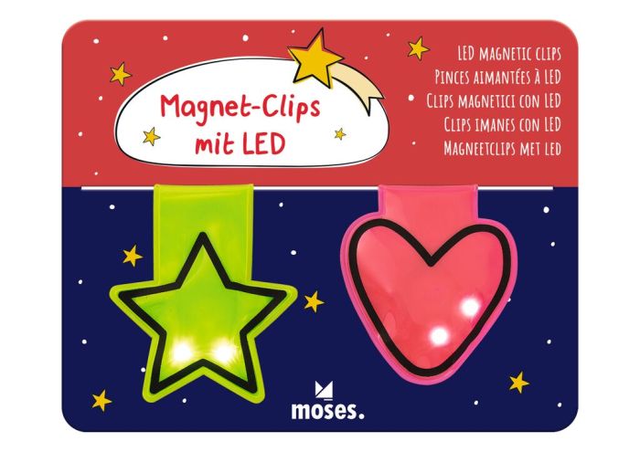 Magnet-Clips mit LED Winterzauber 2er Set