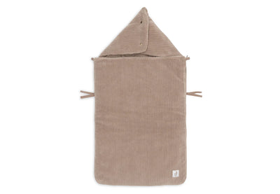 Jollein- Fußsack gruppe 0+ 3/5 punkte - Cloudy Rib- Milky coffee