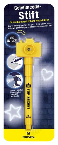 Geheimcodestift Kamera (schwarz oder gelb)
