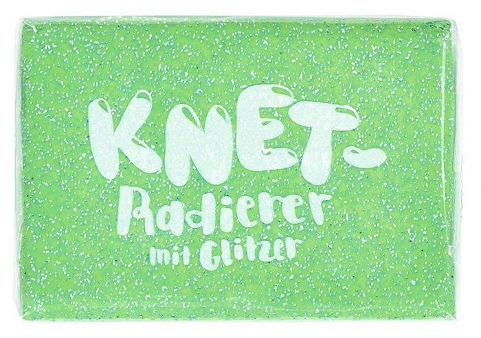 Knet-Radierer Glitzer (orange,lila, grün oder pink)