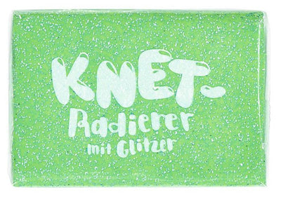 Knet-Radierer Glitzer (orange,lila, grün oder pink)