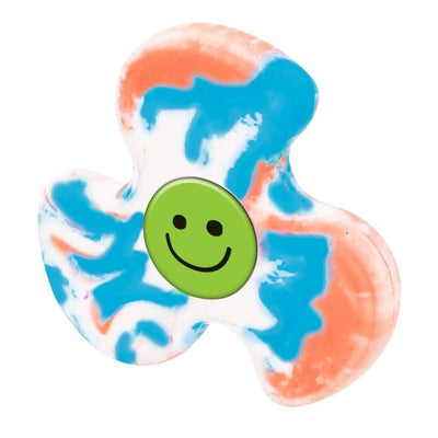 Happy Day Wirbelnder Radierer (violett-pink,gelb-pink,grün-blau, oramge-blau)