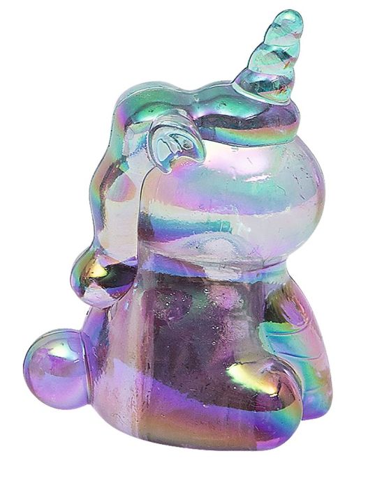 Holo Anspitzer Einhorn (rosa-orange, türkis-gelb, pink-blau oder hellblau-rosa)