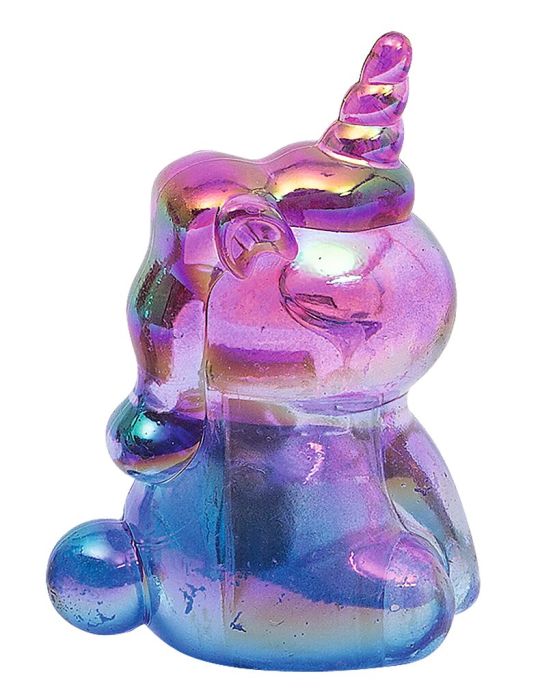 Holo Anspitzer Einhorn (rosa-orange, türkis-gelb, pink-blau oder hellblau-rosa)