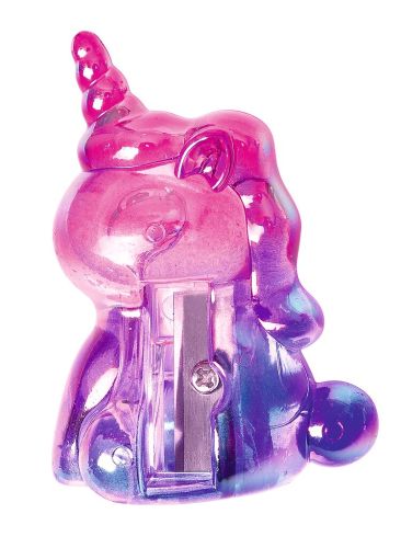 Holo Anspitzer Einhorn (rosa-orange, türkis-gelb, pink-blau oder hellblau-rosa)