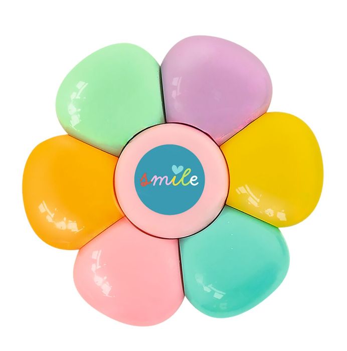 Mini-Bringsel Textmarker Blume oder stern
