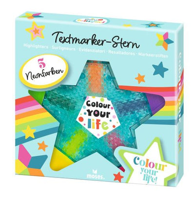 Mini-Bringsel Textmarker Blume oder stern