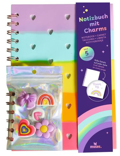 Holo Notizbuch mit Charms