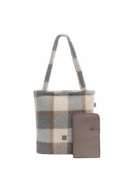 Jollein-Wickeltasche Shopper Check - Boucle-Braun