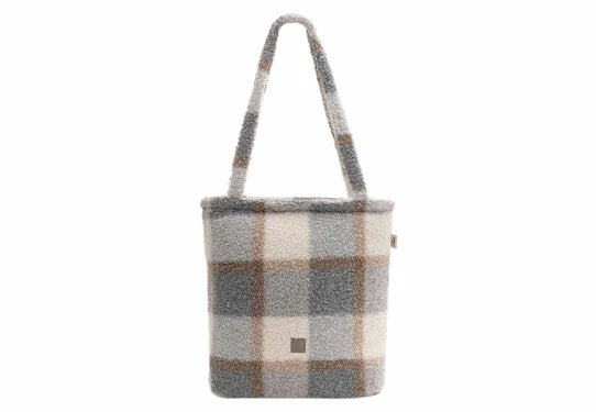 Jollein-Wickeltasche Shopper Check - Boucle-Braun