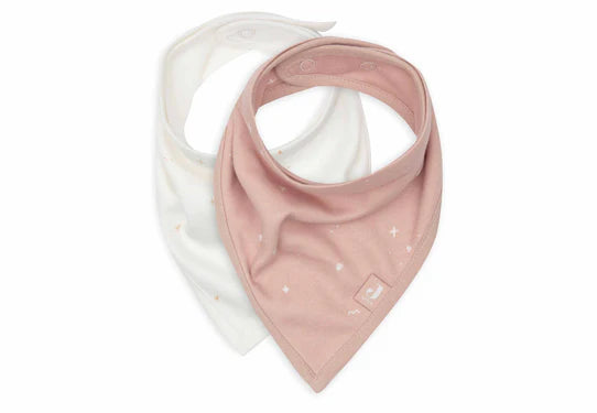 Jollein-Lätzchen Bandana Twinkling - Wild Rose - 2 Stück-Rosa