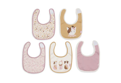 Jollein Lätzchen Jersey Wasserdicht - Flower Fairies - 5 Stück