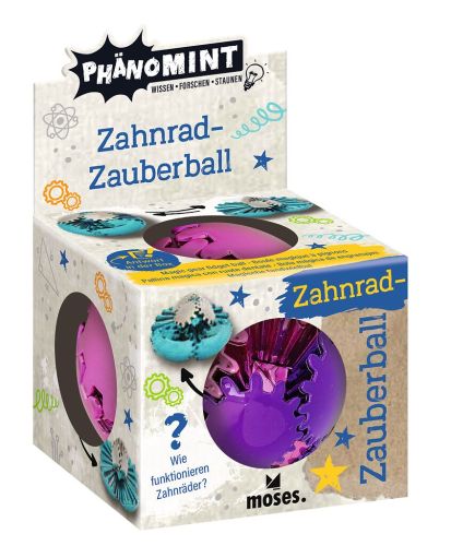 PhänoMINT Zahnradball (pink,schwarz,grün,blau)