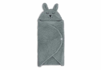 Jollein-Einschlagdecke für Babyschale Bunny - Sea Green-Grün