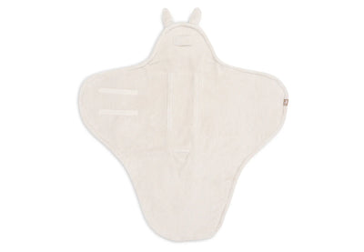 Jollein- Einschlagdecke für Babyschale - Bunny - Cloudy Rib - Oatmeal